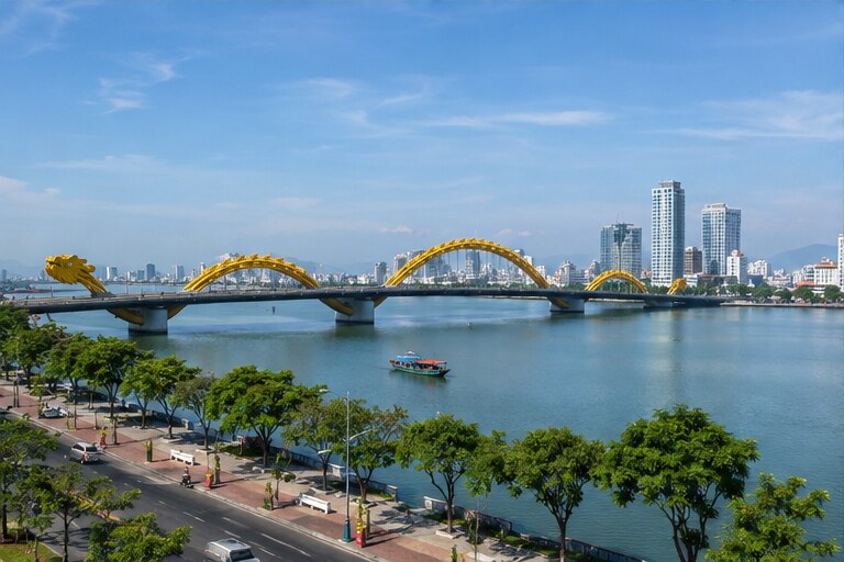 Река Хан и Dragon Bridge — доступ и окружение