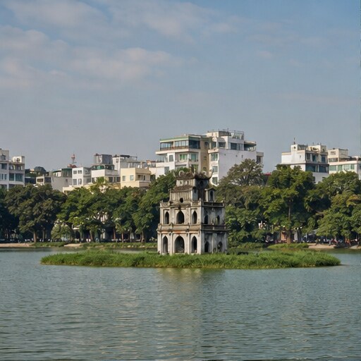 Hoan Kiem и Ngoc Son — общий вид
