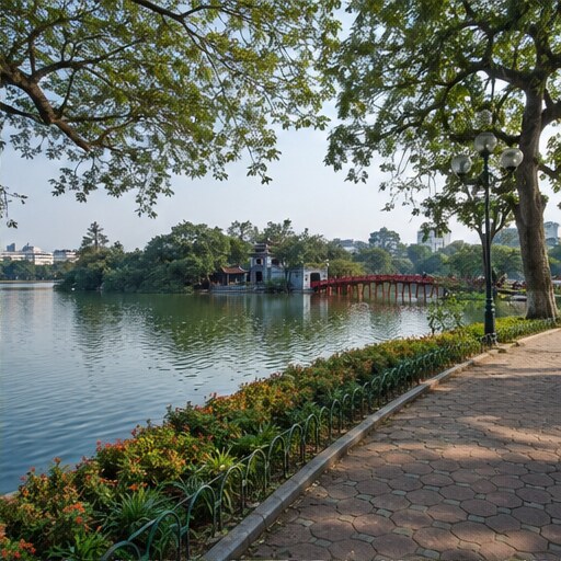 Hoan Kiem и Ngoc Son — характерная деталь
